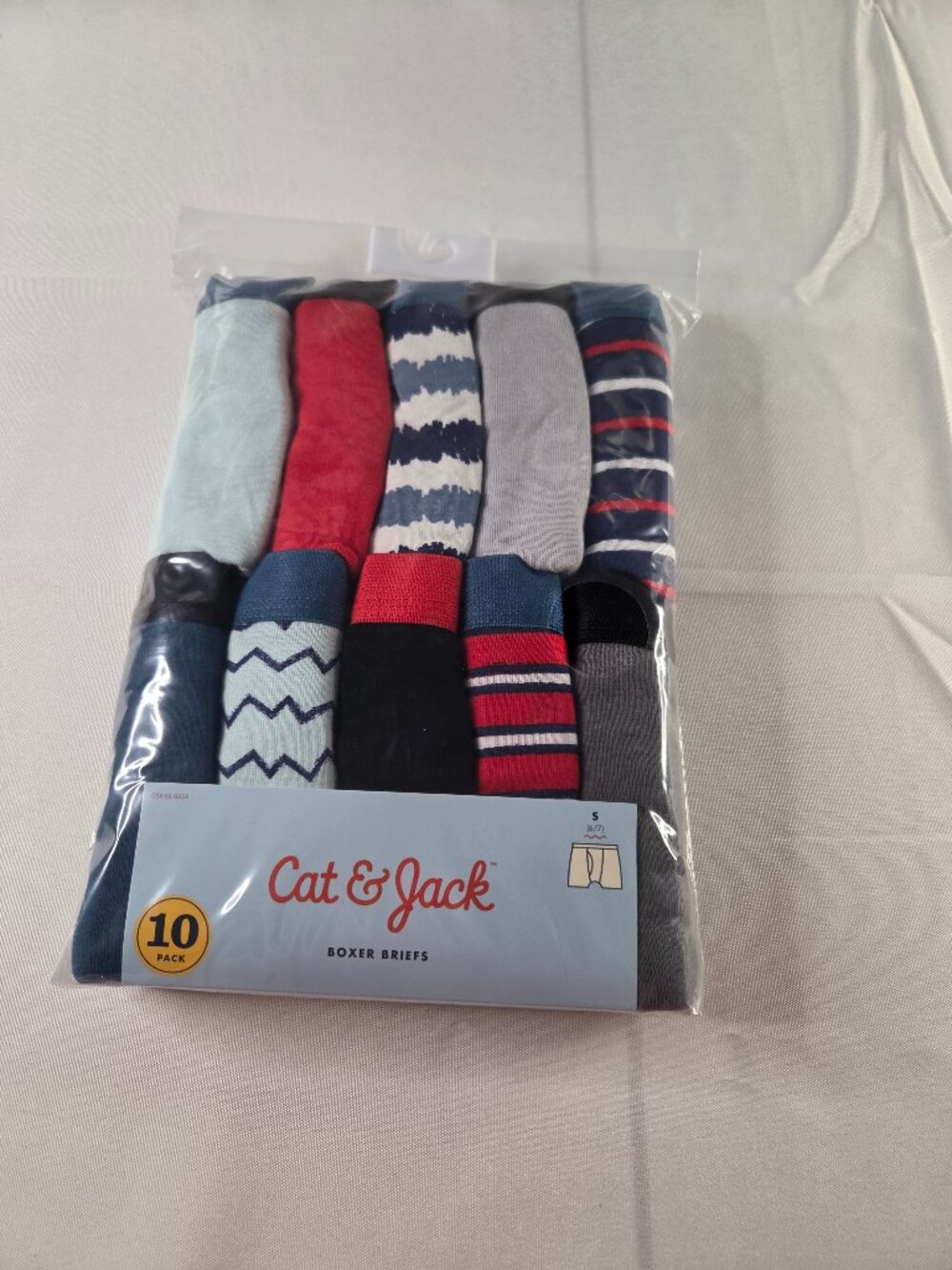 Cat & Jack Boys Boxer Briefs 10 Pack Bundle Size S 6/7 NWT